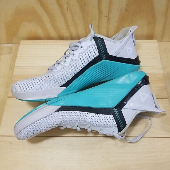 Nike Metcon 6 FlyEase VI Grey Aqua Crimson Training Shoes women’s 9 1/2 - Picture 4 of 9